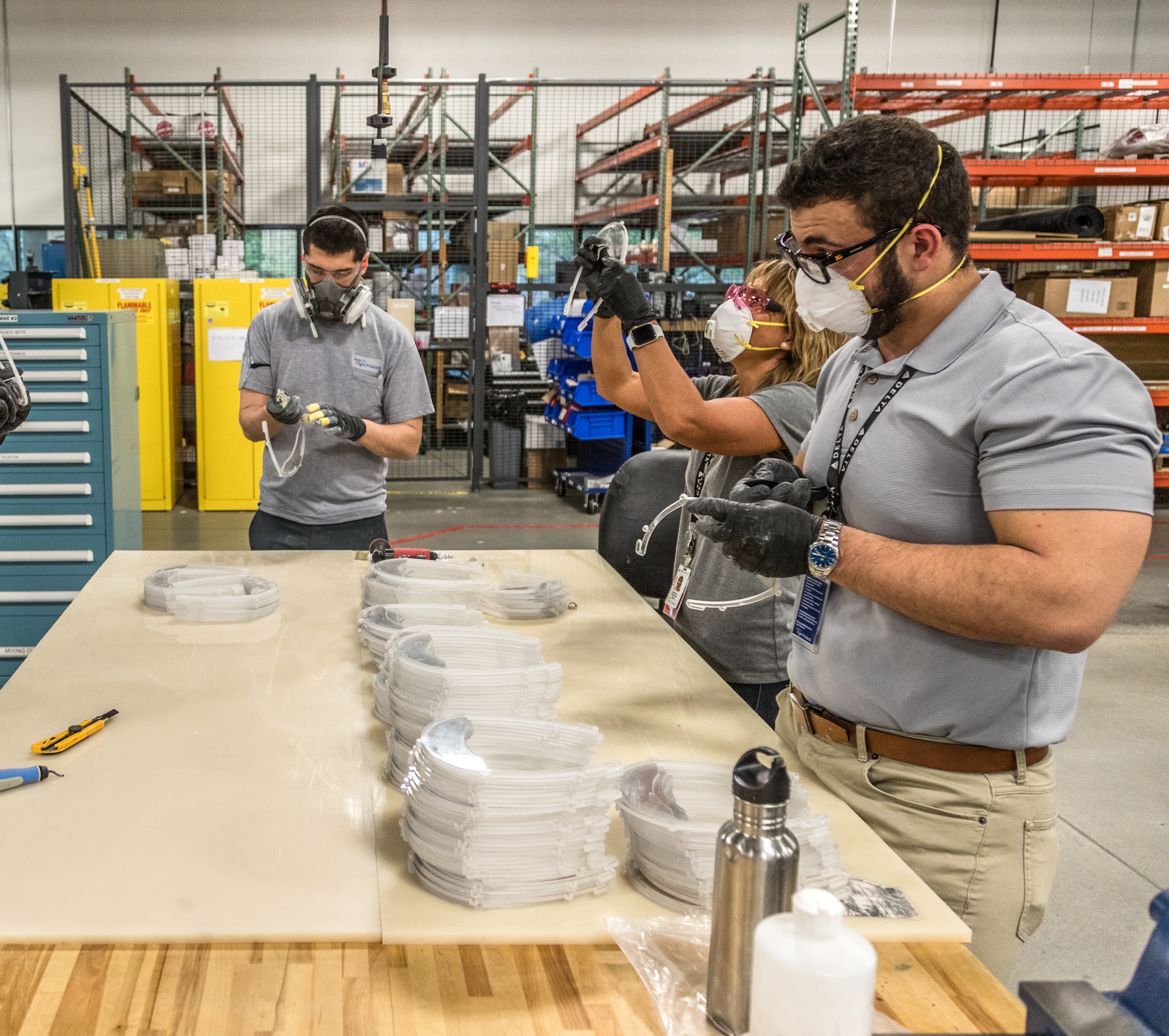 Delta Flight Products making face masks Delta News Hub